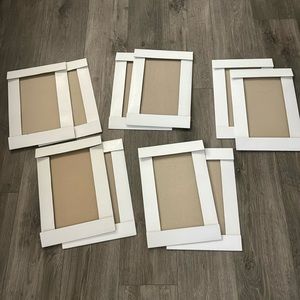 Lot of 5 white gift boxes